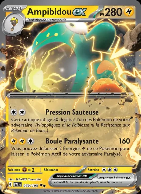 Carte Pokémon Ampibidou-ex #079 — Évolutions à Paldea