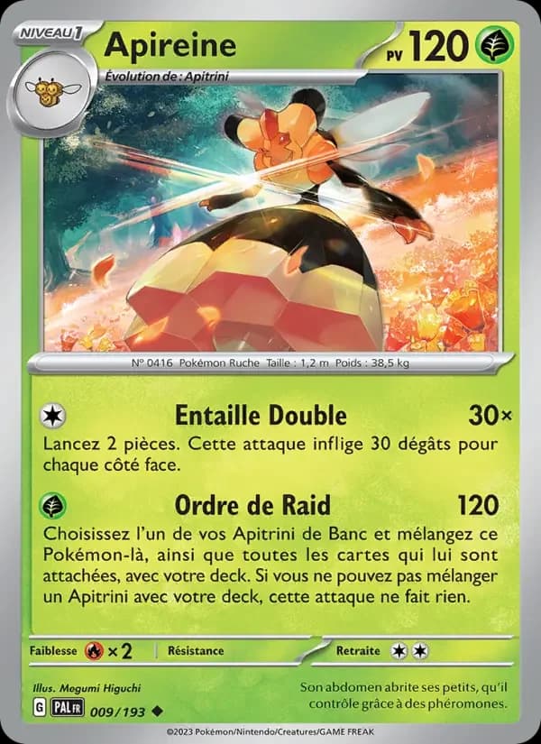 Carte Pokémon Apireine #009 — Évolutions à Paldea