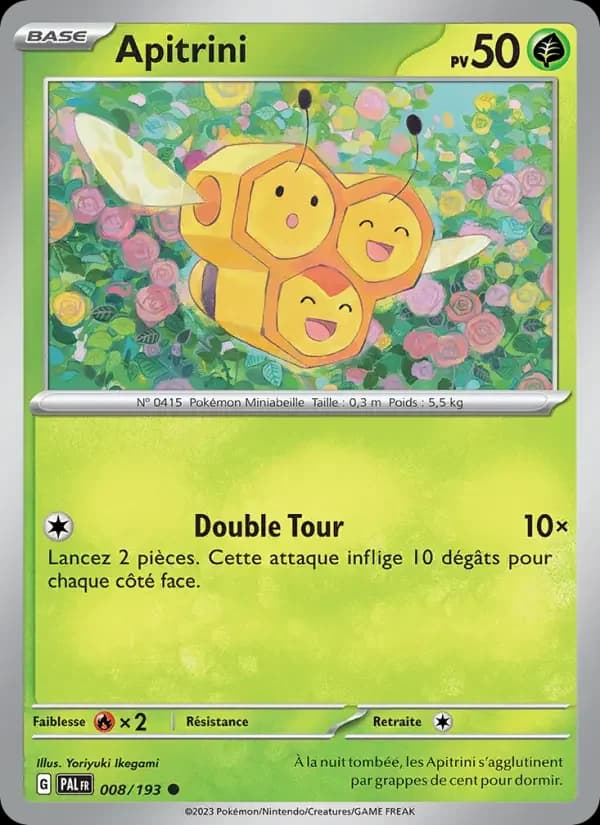 Carte Pokémon Apitrini #008 — Évolutions à Paldea