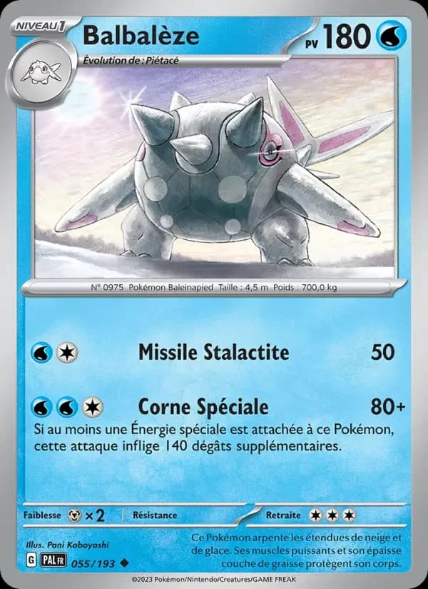 Carte Pokémon Balbalèze #055 — Évolutions à Paldea