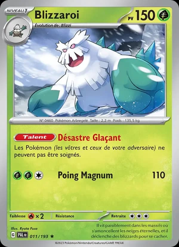 Carte Pokémon Blizzaroi #011 — Évolutions à Paldea