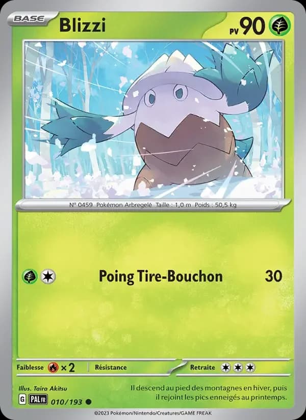 Carte Pokémon Blizzi #010 — Évolutions à Paldea