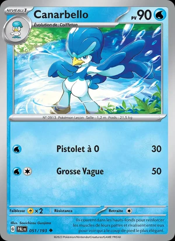 Carte Pokémon Canarbello #051 — Évolutions à Paldea