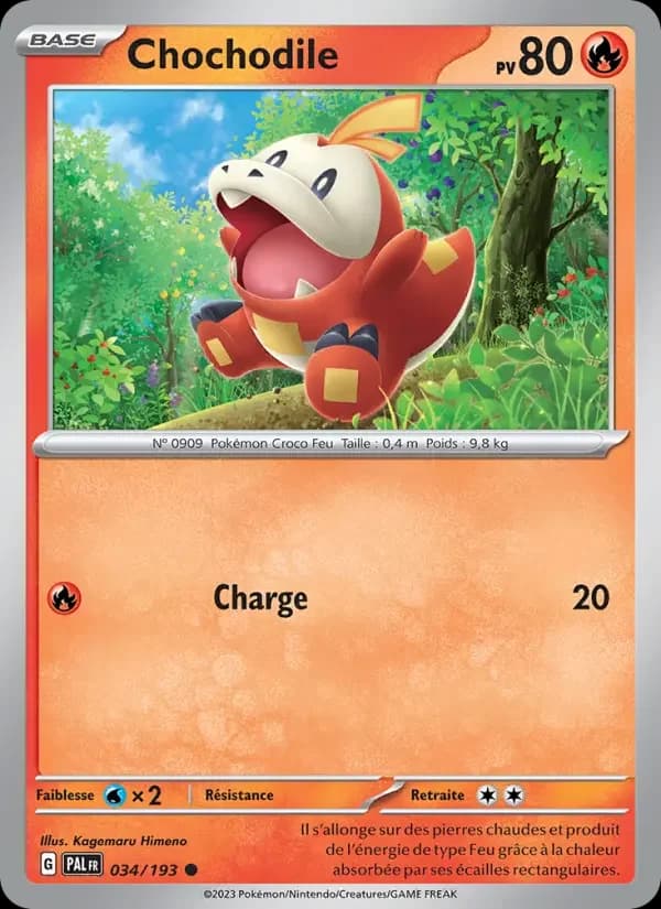 Carte Pokémon Chochodile #034 — Évolutions à Paldea