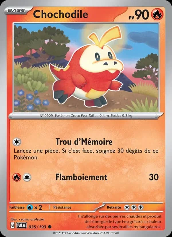 Carte Pokémon Chochodile #035 — Évolutions à Paldea