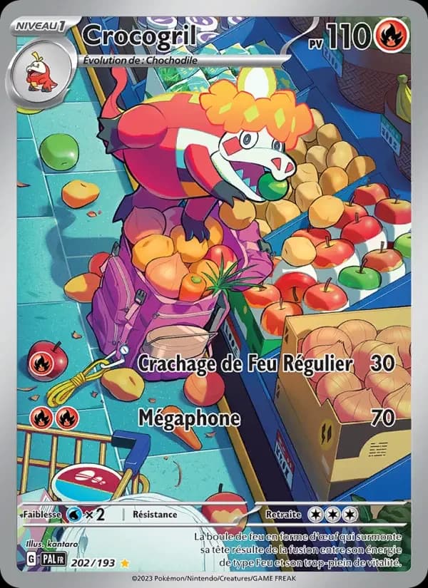 Carte Pokémon Crocogril #202 — Évolutions à Paldea