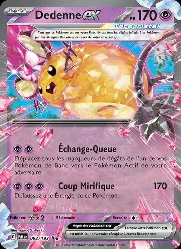 Carte Pokémon Dedenne-ex #093 — Évolutions à Paldea