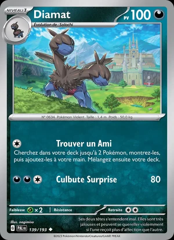 Carte Pokémon Diamat #139 — Évolutions à Paldea