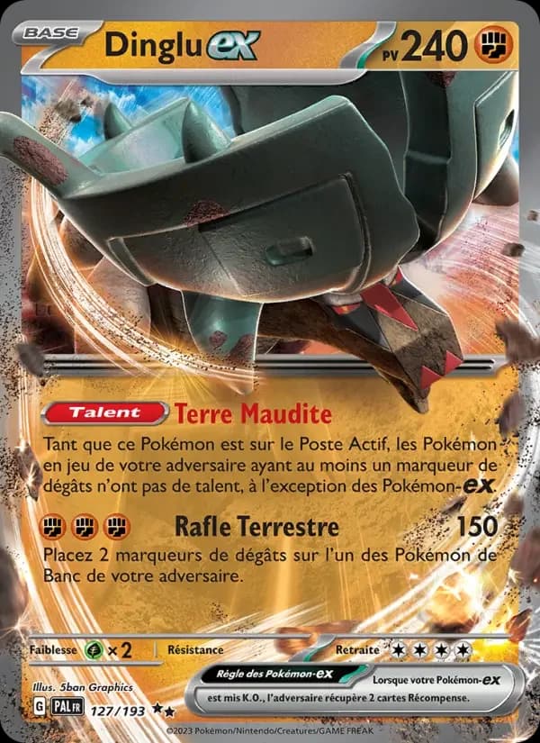 Carte Pokémon Dinglu-ex #127 — Évolutions à Paldea