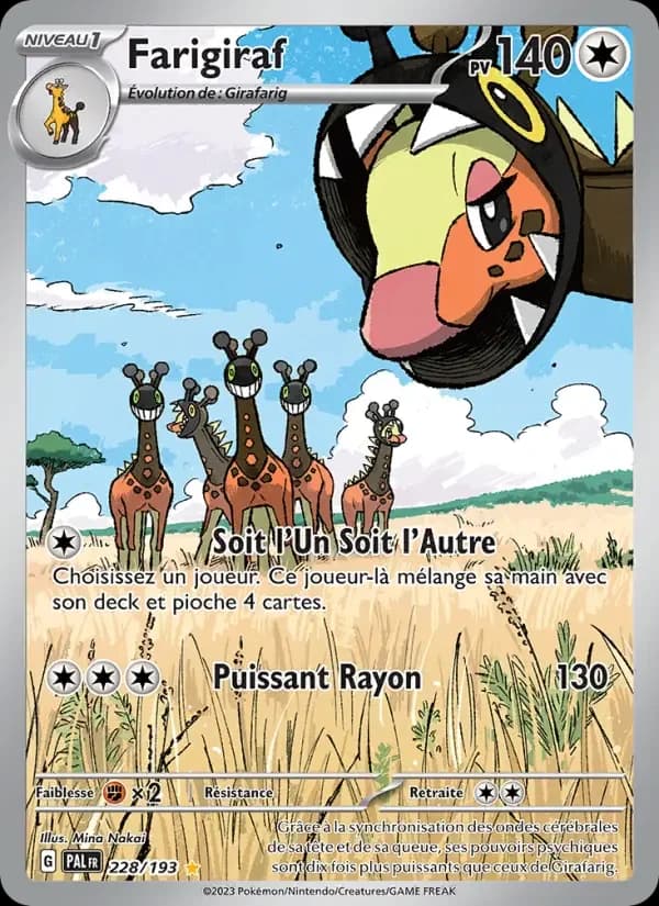 Carte Pokémon Farigiraf #228 — Évolutions à Paldea