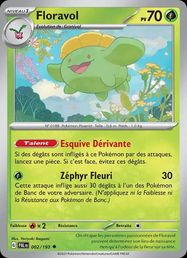Carte Pokémon Floravol #002 — Évolutions à Paldea