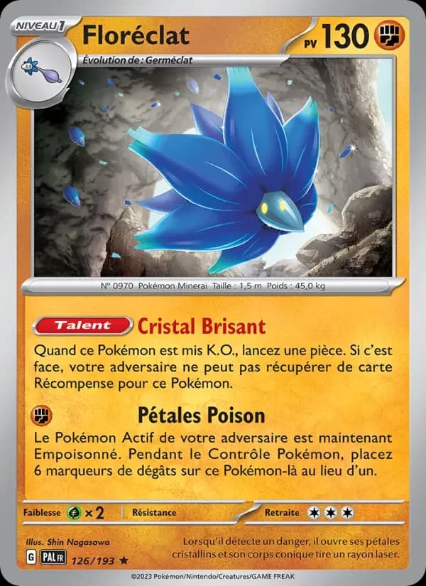 Carte Pokémon Floréclat #126 — Évolutions à Paldea