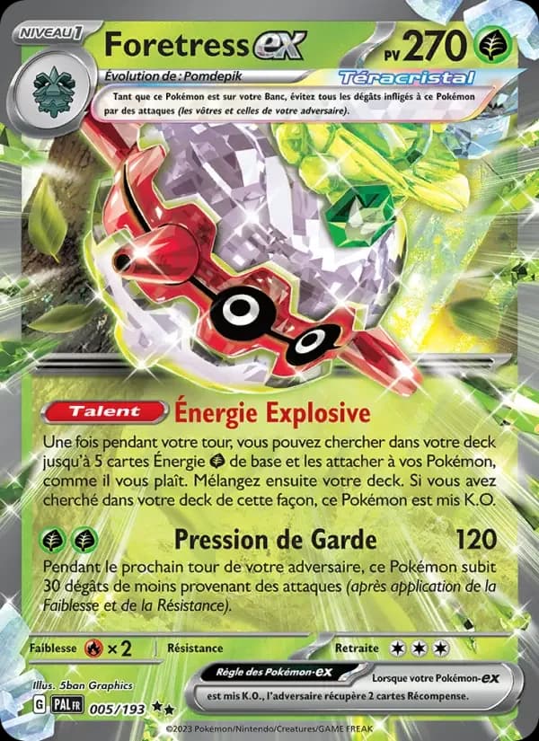 Carte Pokémon Foretress-ex #005 — Évolutions à Paldea