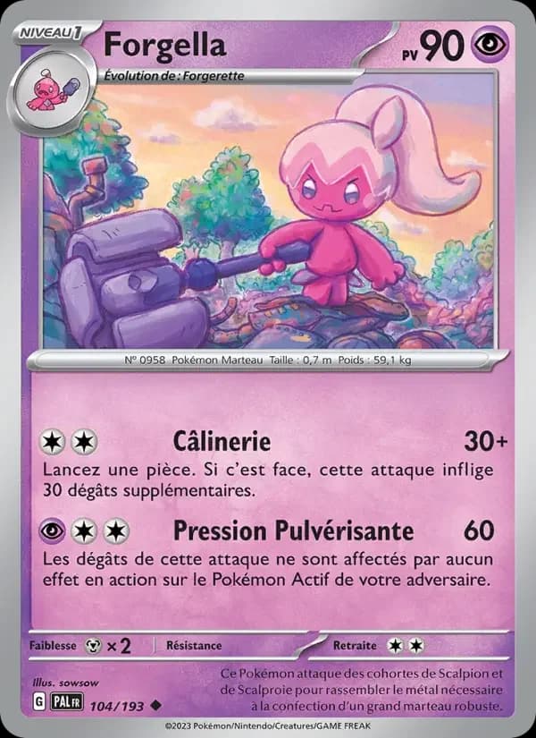 Carte Pokémon Forgella #104 — Évolutions à Paldea
