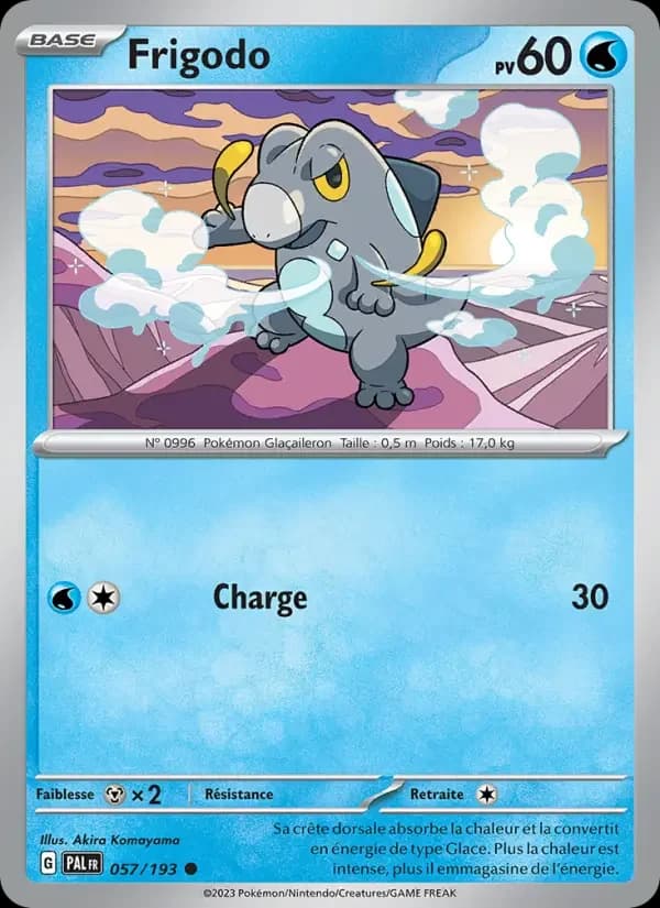 Carte Pokémon Frigodo #057 — Évolutions à Paldea