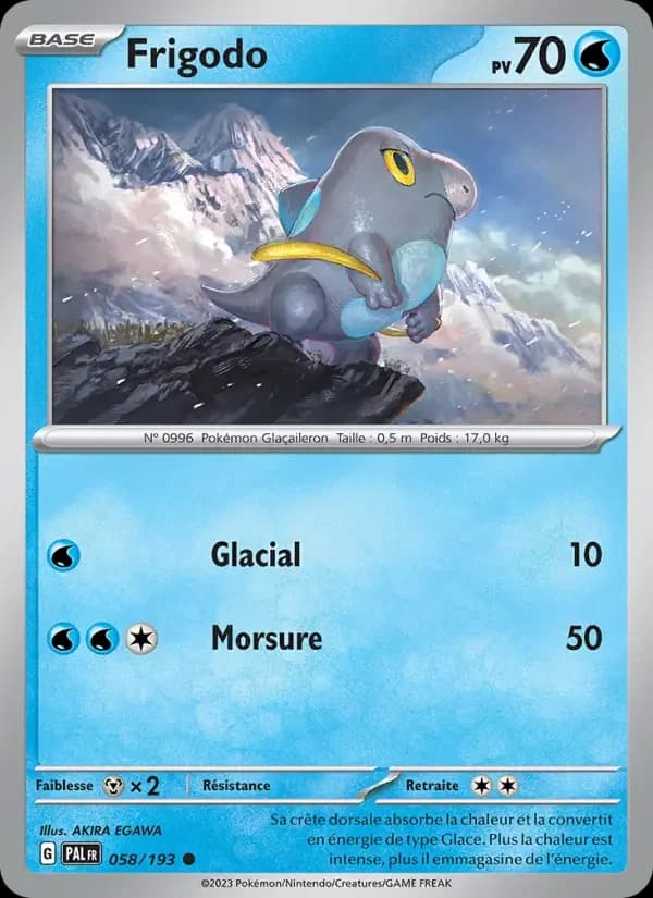 Carte Pokémon Frigodo #058 — Évolutions à Paldea
