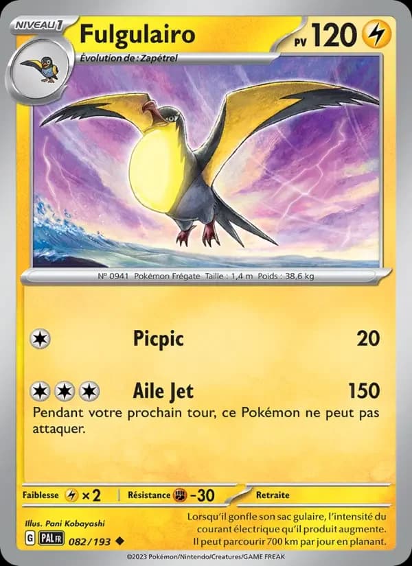 Carte Pokémon Fulgulairo #082 — Évolutions à Paldea