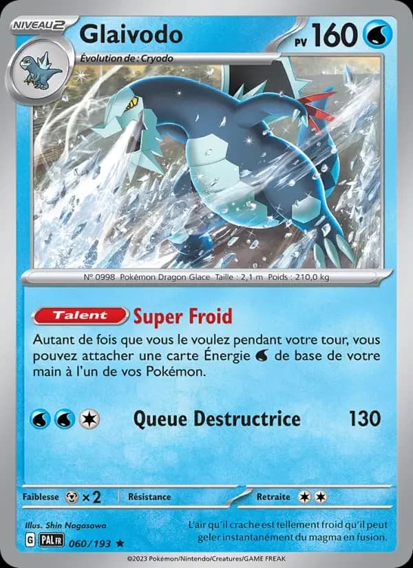 Carte Pokémon Glaivodo #060 — Évolutions à Paldea