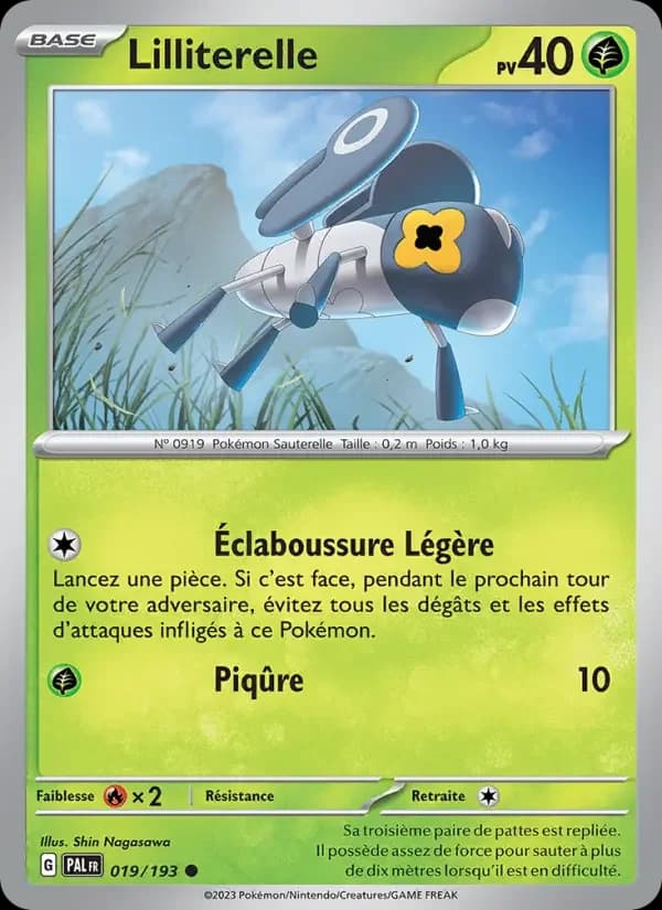 Carte Pokémon Lilliterelle #019 — Évolutions à Paldea