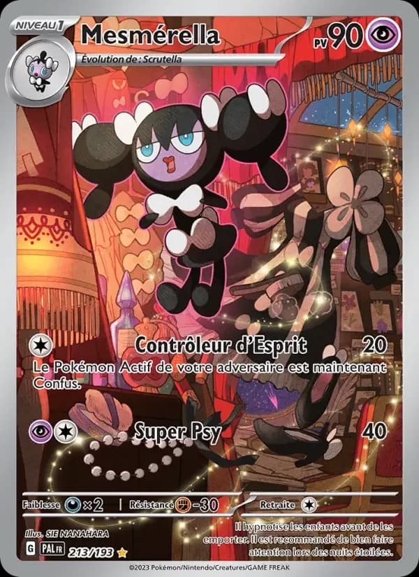 Carte Pokémon Mesmérella #213 — Évolutions à Paldea