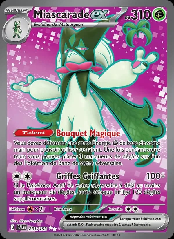 Carte Pokémon Miascarade-ex #231 — Évolutions à Paldea