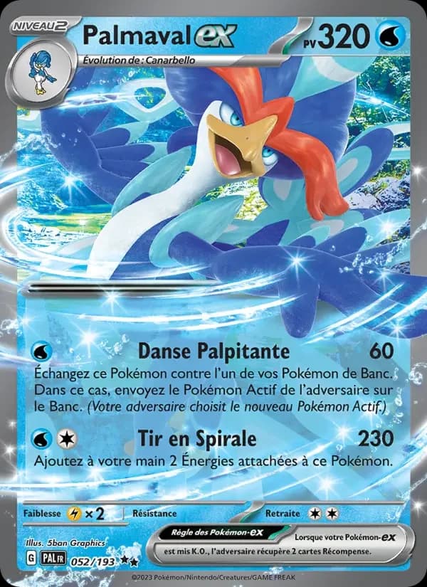 Carte Pokémon Palmaval-ex #052 — Évolutions à Paldea