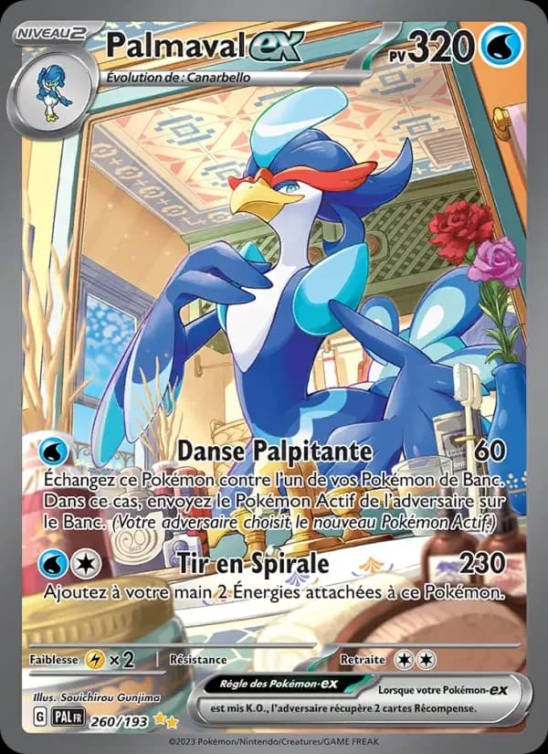 Carte Pokémon Palmaval-ex #260 — Évolutions à Paldea