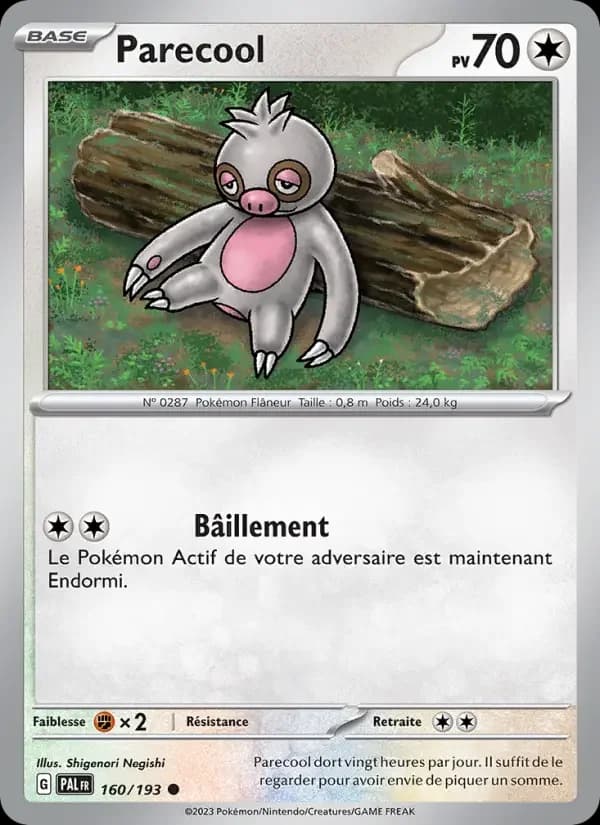 Carte Pokémon Parecool #160 — Évolutions à Paldea