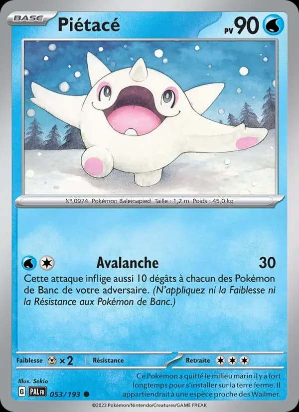 Carte Pokémon Piétacé #053 — Évolutions à Paldea