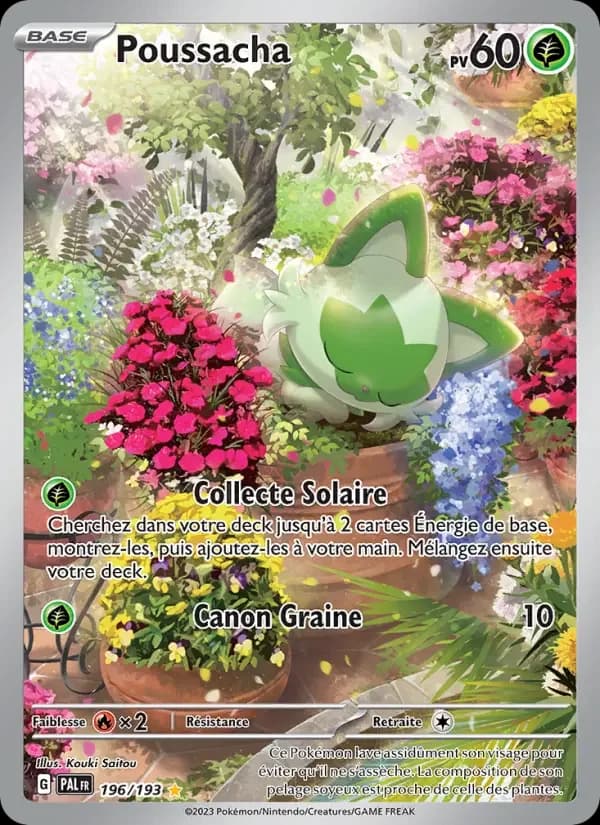 Carte Pokémon Poussacha #196 — Évolutions à Paldea