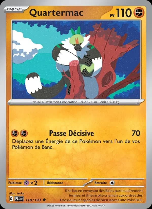 Carte Pokémon Quartermac #118 — Évolutions à Paldea