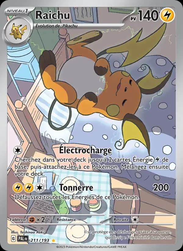 Carte Pokémon Raichu #211 — Évolutions à Paldea