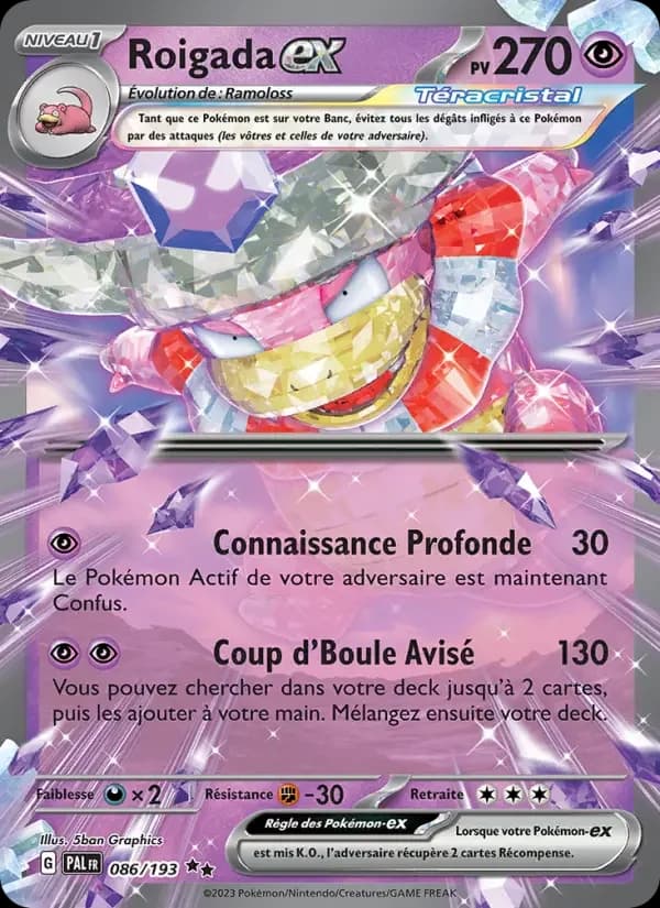 Carte Pokémon Roigada-ex #086 — Évolutions à Paldea