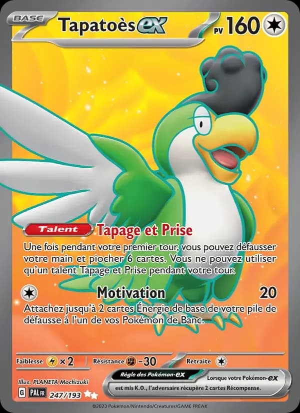 Carte Pokémon Tapatoès-ex #247 — Évolutions à Paldea