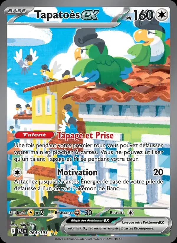 Carte Pokémon Tapatoès-ex #264 — Évolutions à Paldea