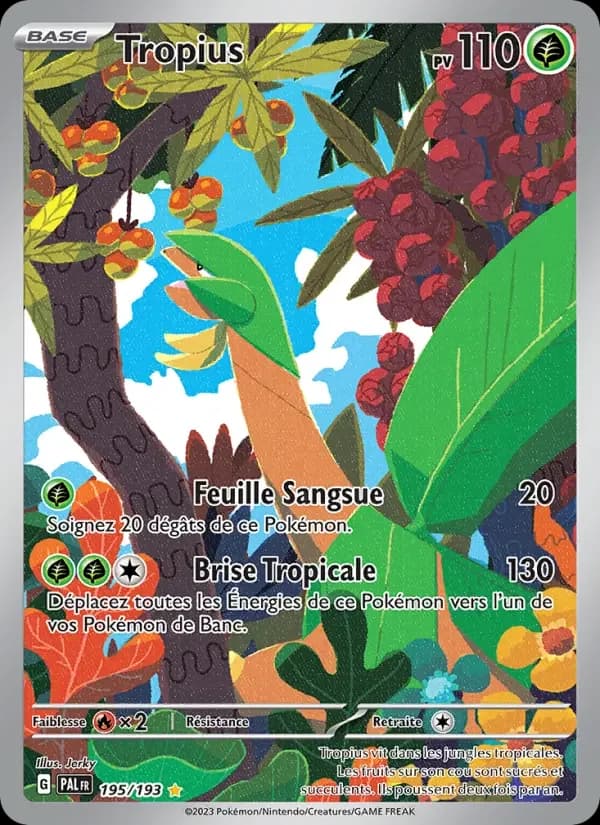 Carte Pokémon Tropius #195 — Évolutions à Paldea