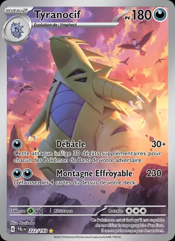 Carte Pokémon Tyranocif #222 — Évolutions à Paldea