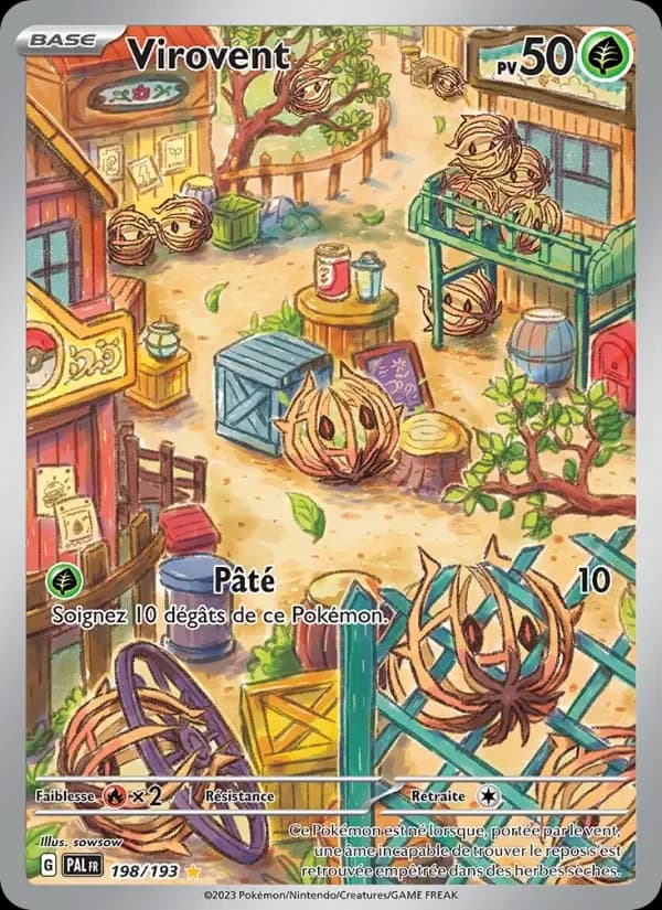 Carte Pokémon Virovent #198 — Évolutions à Paldea