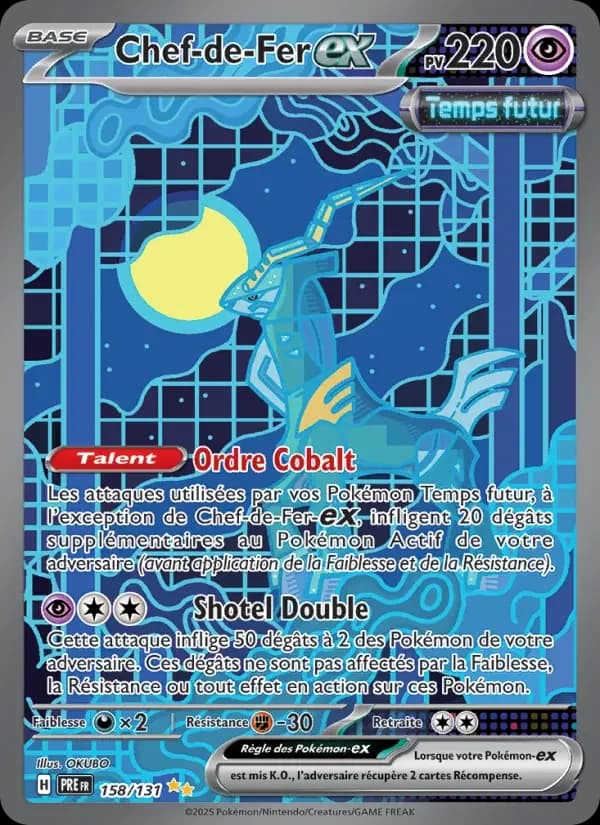 Carte Pokémon Chef-de-Fer-ex #158 — Évolutions Prismatiques