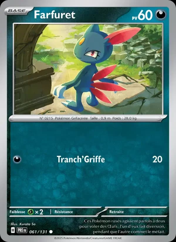 Carte Pokémon Farfuret #061 — Évolutions Prismatiques
