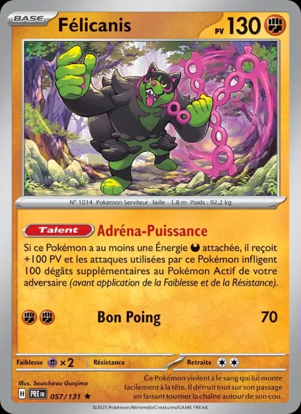 Carte Pokémon Félicanis #057 — Évolutions Prismatiques