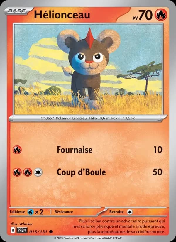Carte Pokémon Hélionceau #015 — Évolutions Prismatiques