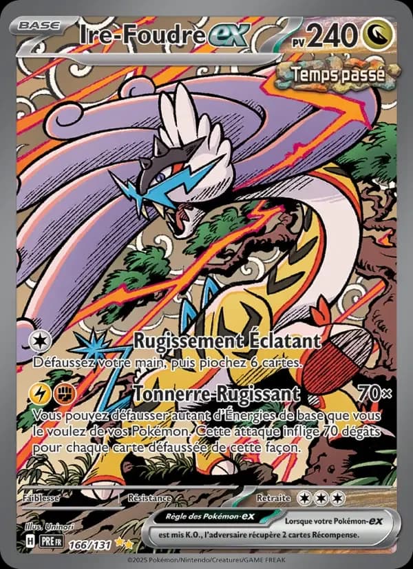 Carte Pokémon Ire-Foudre-ex #166 — Évolutions Prismatiques
