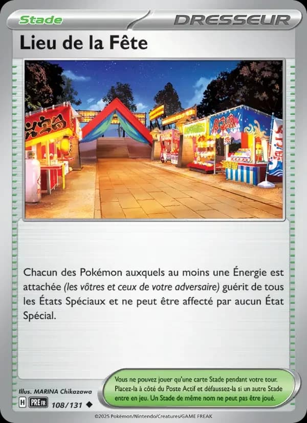 Carte Pokémon Lieu de la Fête #108 — Évolutions Prismatiques