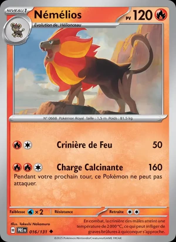Carte Pokémon Némélios #016 — Évolutions Prismatiques