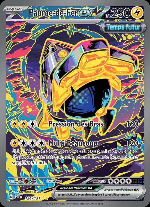 Carte Pokémon Paume-de-Fer-ex #154 — Évolutions Prismatiques