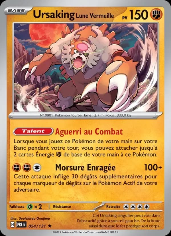 Carte Pokémon Ursaking Lune Vermeille #054 — Évolutions Prismatiques
