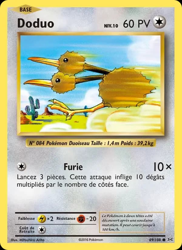 Carte Pokémon Doduo #69 — Évolutions
