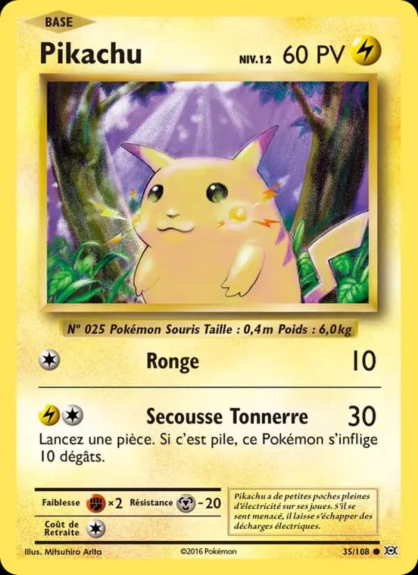 Carte Pokémon Pikachu #35 — Évolutions