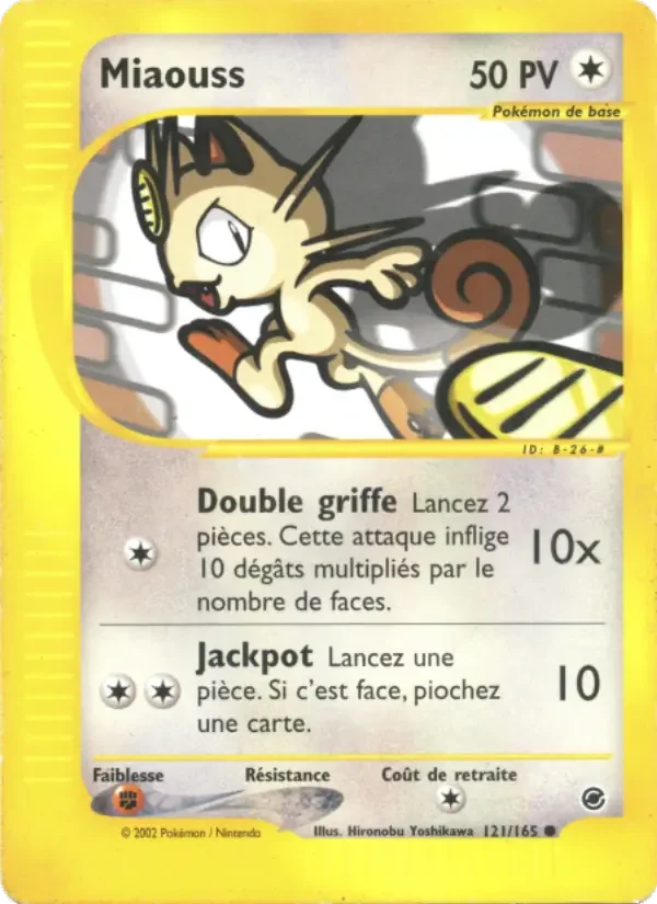 Carte Pokémon Miaouss #121 — Expédition